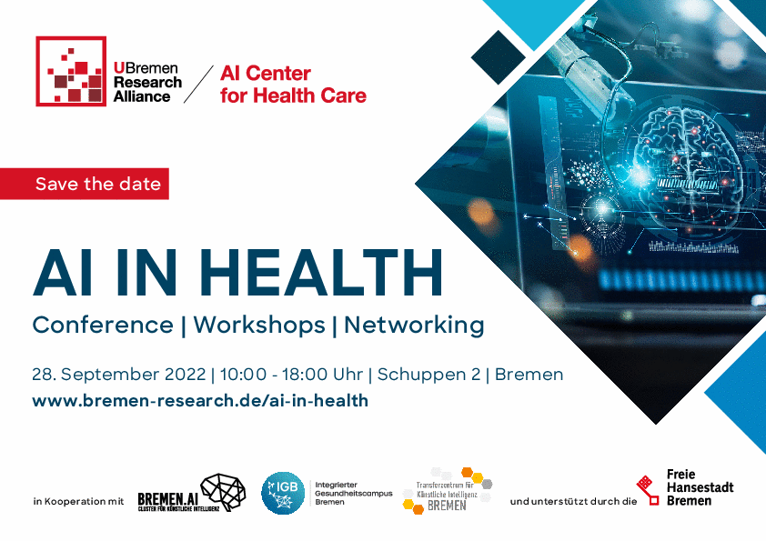 Save the date AI IN HEALTH Leibniz Institut für Präventionsforschung